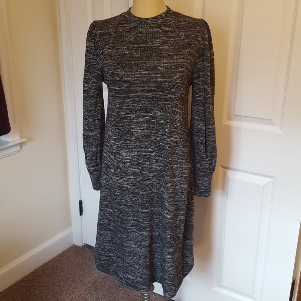 Marled Mock Neck Sheath Dress!